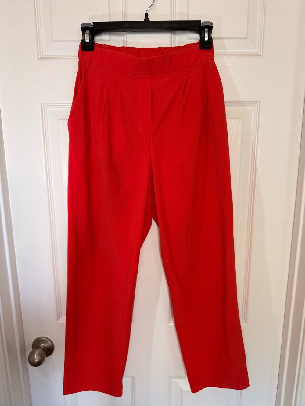lululemon athletica Red Elastic-Waist Tailored Pants